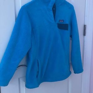 blue patagonia fleece